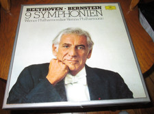 Beethoven 9 Symphonies Bernstein Vienna Philharmonic DG 8 LP Box CLASSICAL