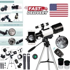 Portable Travel Telescope 70mm Aperture 15X to 150X Ideal for Beginners and Kids