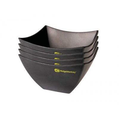 RidgeMonkey DLX Bowl 4-teilig Schüssel im Viererpack Outdoor Geschirr BPA-frei