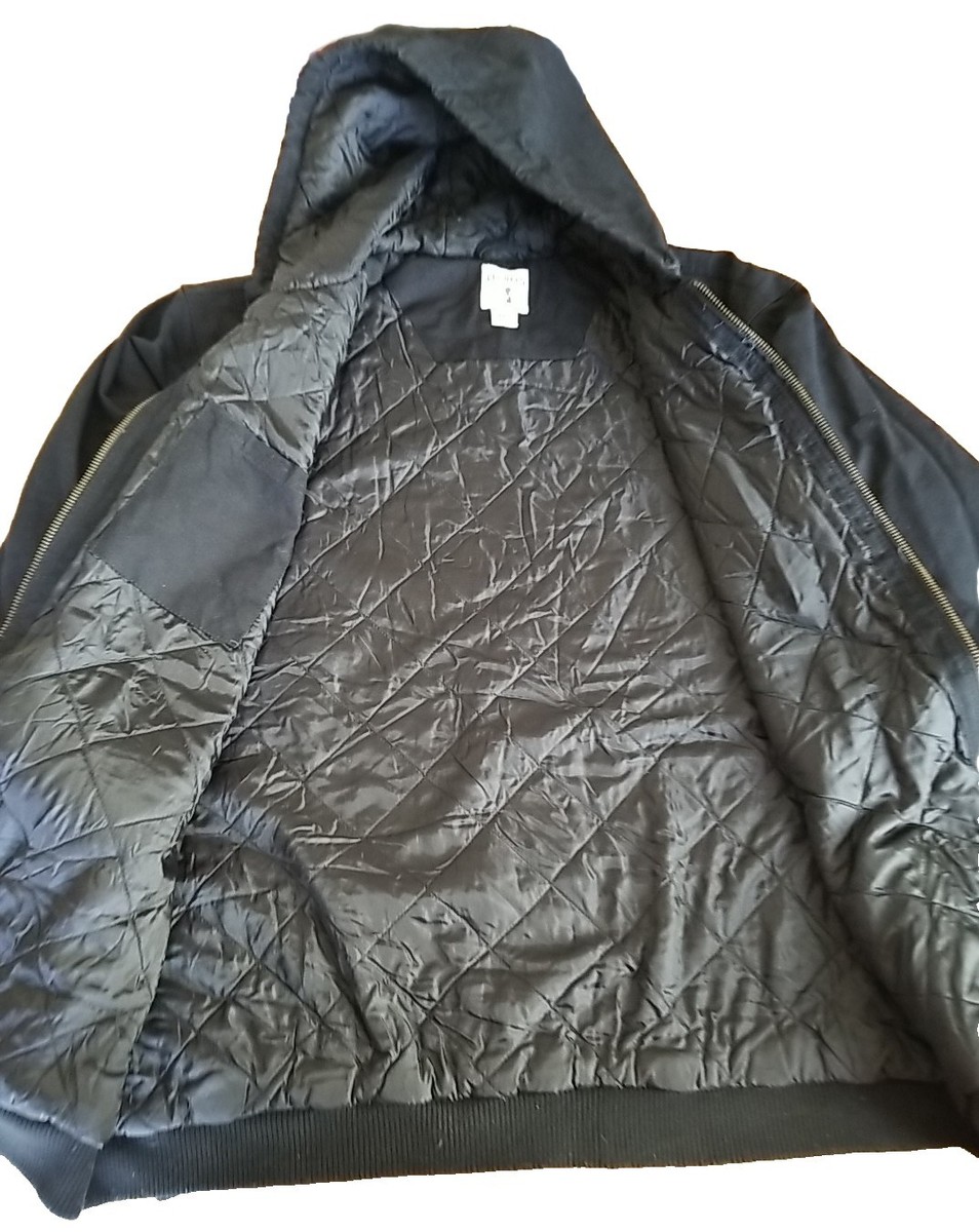 Redhead Hooded Jacket Mens 2XLT Tall Black Canvas Quilted Coat