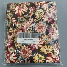 BLAIR Essential Knit Patterned Mock Top Women's Large Long Sleeve Floral New