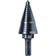 Klein Tools Ktsb11 Step Drill Bit No 11 Double-Fluted 7/8 To 1-1/8-Inch