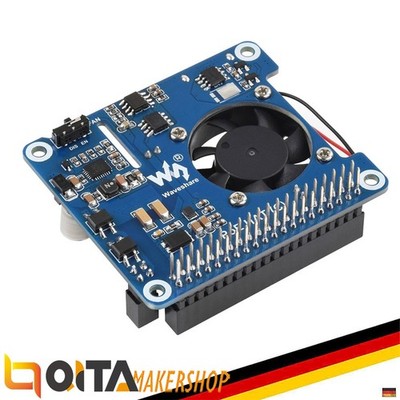 WaveShare Power over Ethernet HAT (C) für Raspberry Pi 3B+/4B, 802.3af/at-kompat