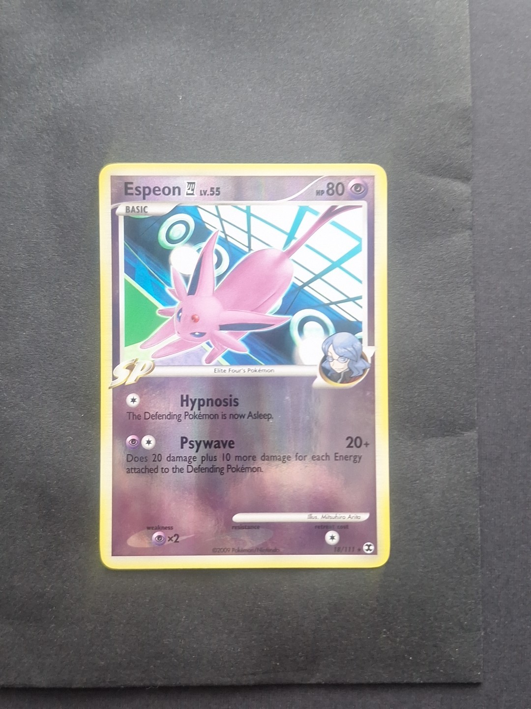 Espeon 18/111 Reverse Holo Pokemon Card Rising Rivals MT-NM-LP 