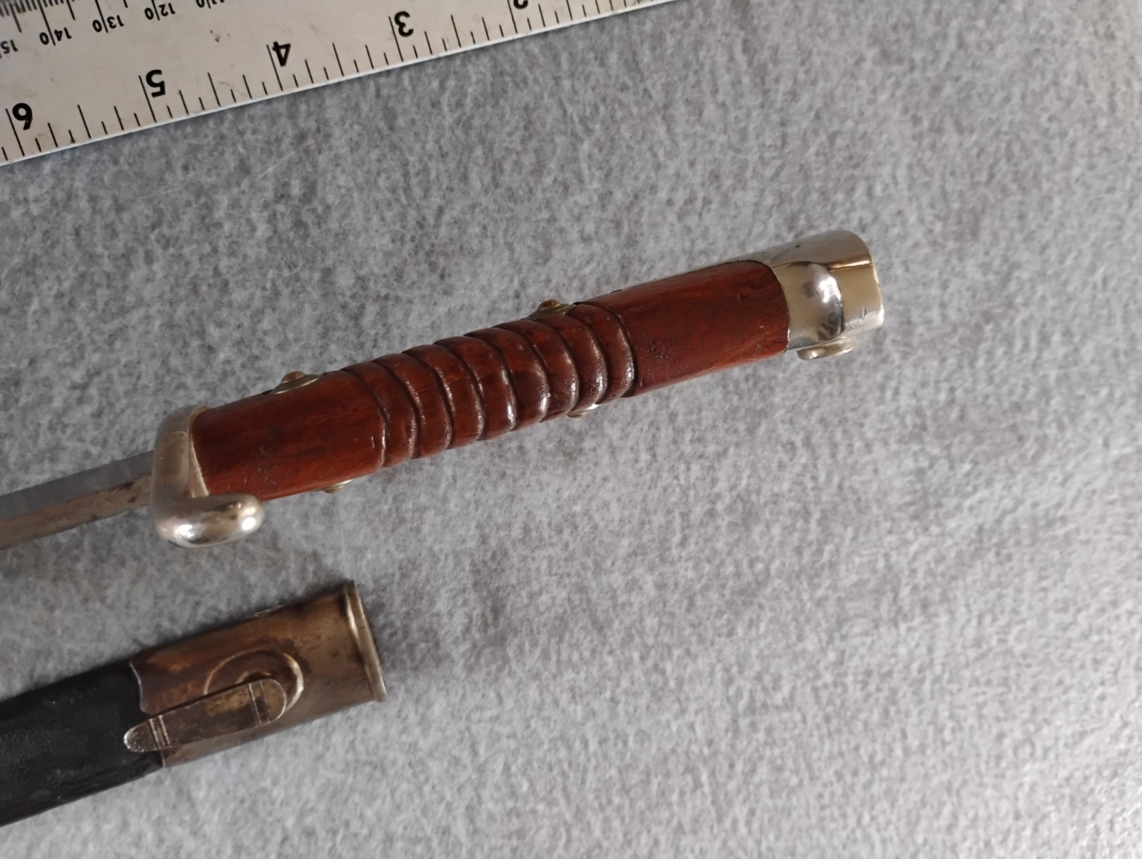 GERMAN BAYONET RARE ETCHED WWI SG98 PARADE DRESS KNIFE With SCABBARD