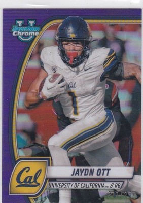 Jaydn Ott Purple Refractor /399 2024 Bowman Chrome U #95 Cal Free Shipping!