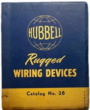 1955 HUBBELL RUGGED WIRING DEVICES CATALOG 28 TWIST LOCKS HUBBELLOCKS TWIST TITE