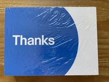 Official Ebay Branded Pack of 100 Thank You Cards Red Green Blue Yellow