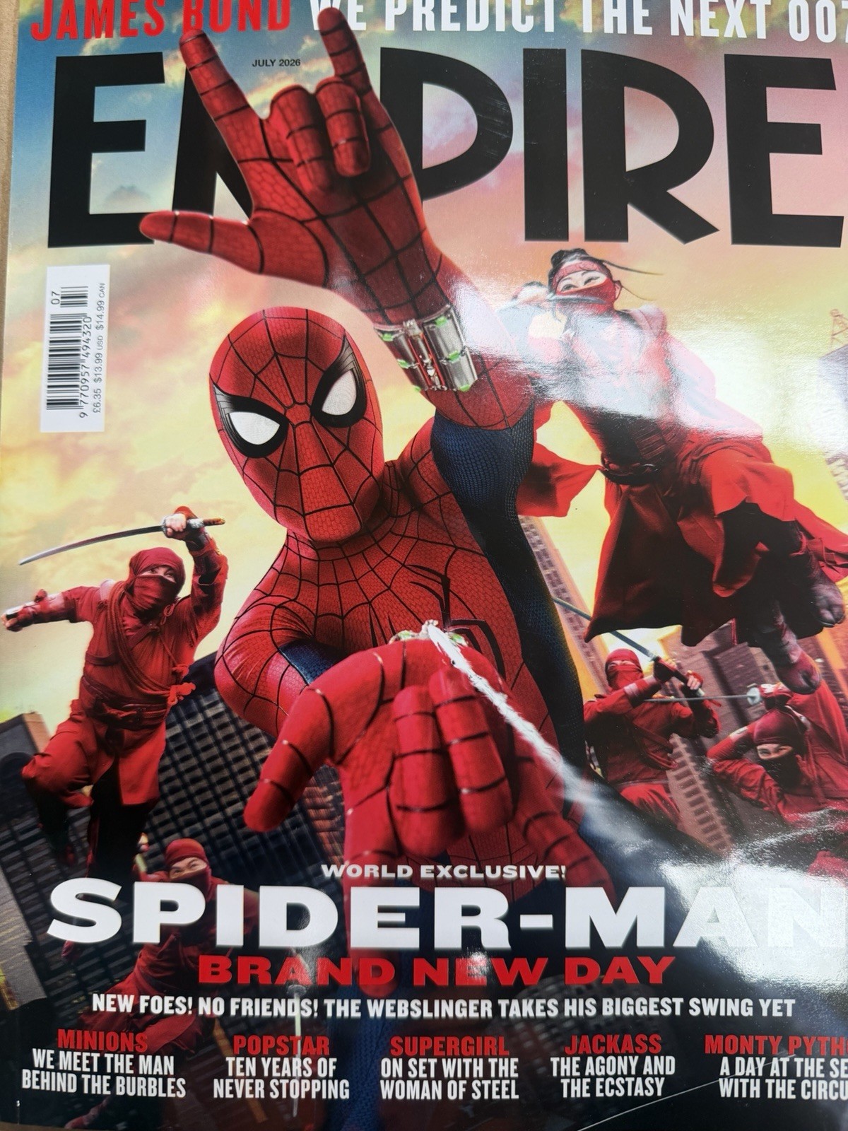 Empire Magazine July 2026 Spider-Man: Brand New Day World Exclusive + Next 007?