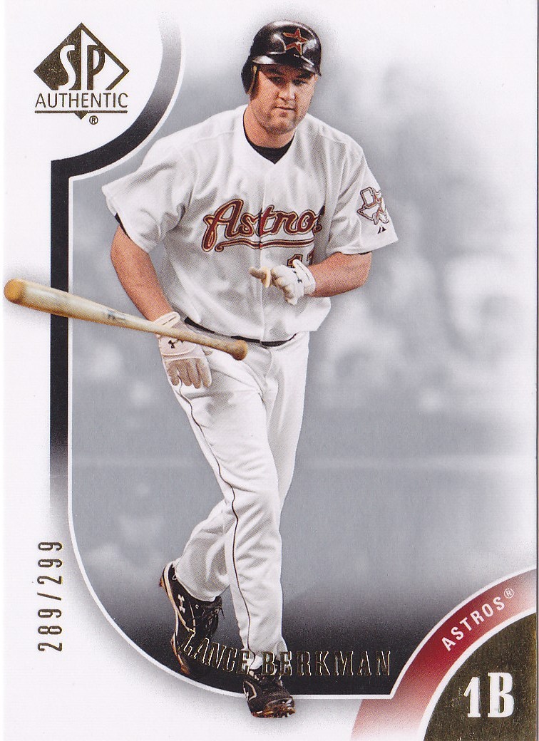 2009 Lance Berkman SP Authentic Gold     289/299    #17 (A2015)