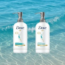 Dove Hydrating Care Shampoo and Dove Daily Moisture Conditioner 8.11oz 2-Pack