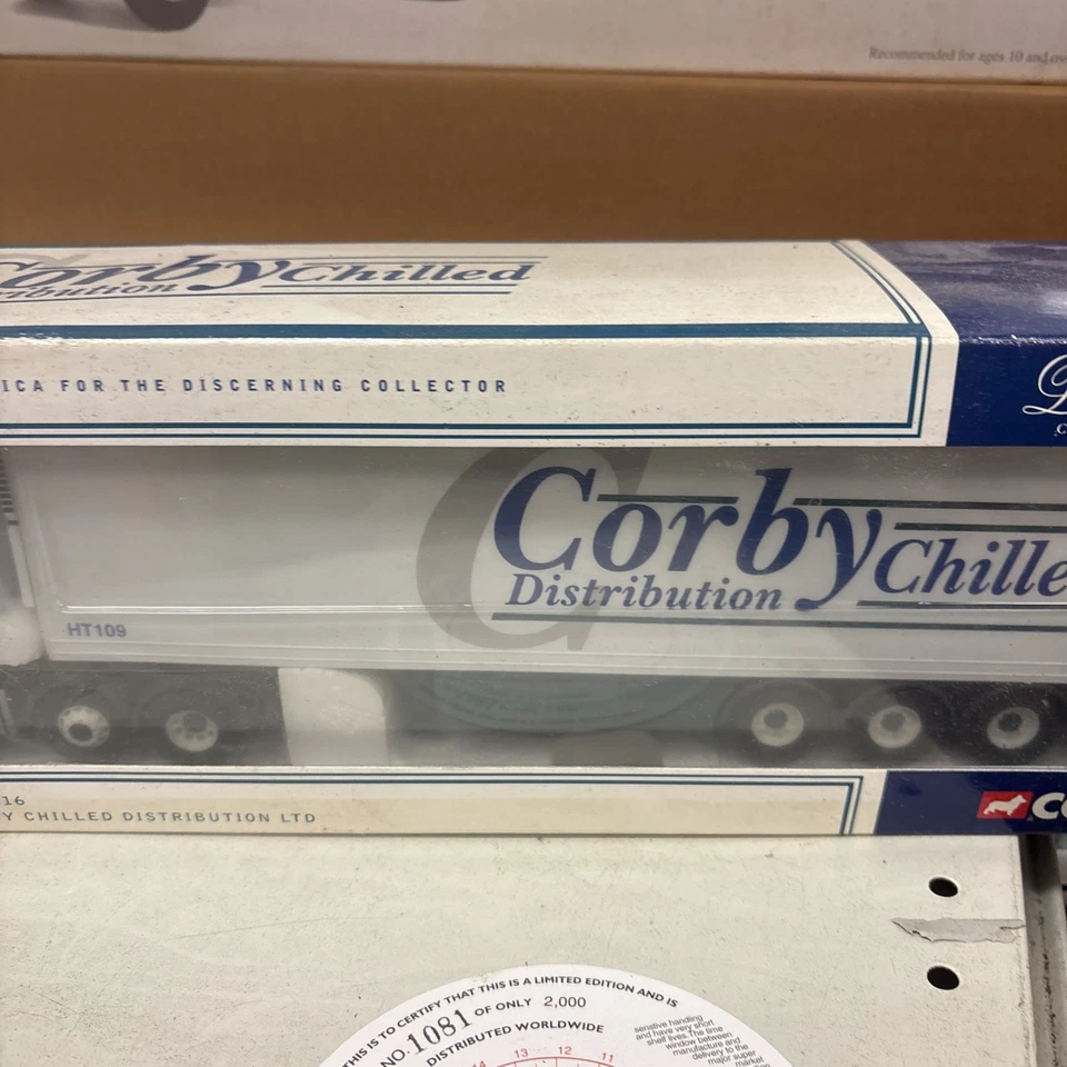 REMOLQUE FRIGORÍFICO CORGI CC12216 SCANIA 'CORBY CHILLED DISTRIBUTION' L/E NUEVO Foto 3 de 4