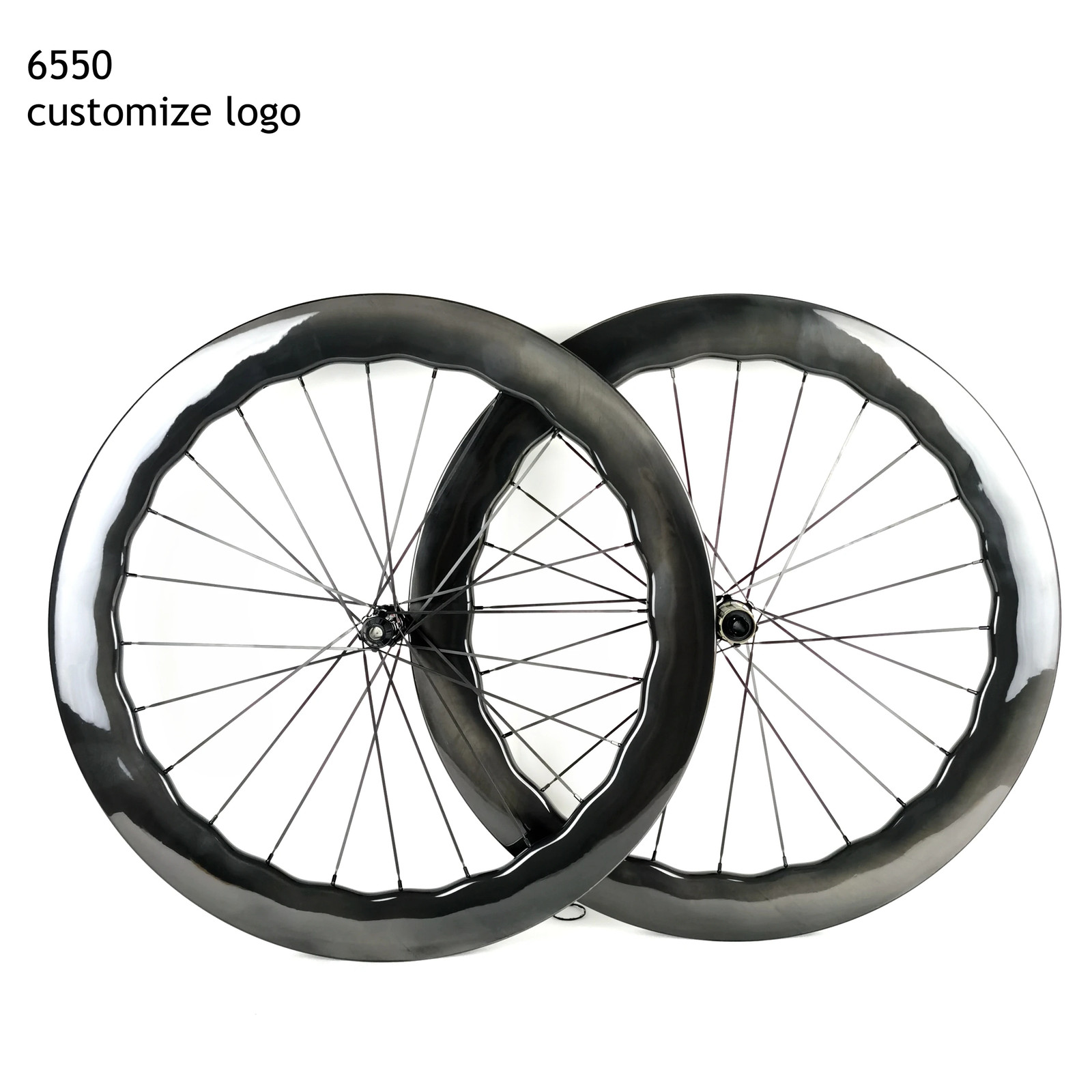 Disc Brake Carbon Wave Wheelset 4550 6560 Depth Wheels Ud / 