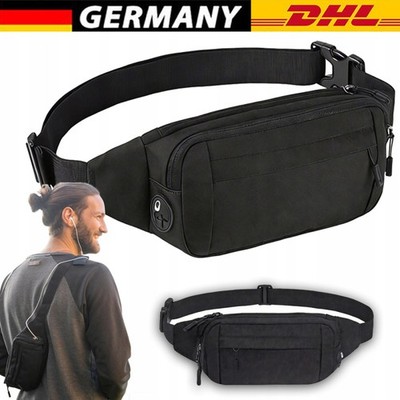 Bauchtasche Herren Hüfttasche Sport Gürteltasche wasserdicht Crossbody Tasche