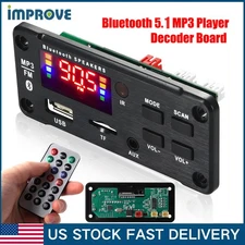 MP3 Player Bluetooth 5.1 Decoder Board 2x25W Amplifier 12V Car FM Speaker Module