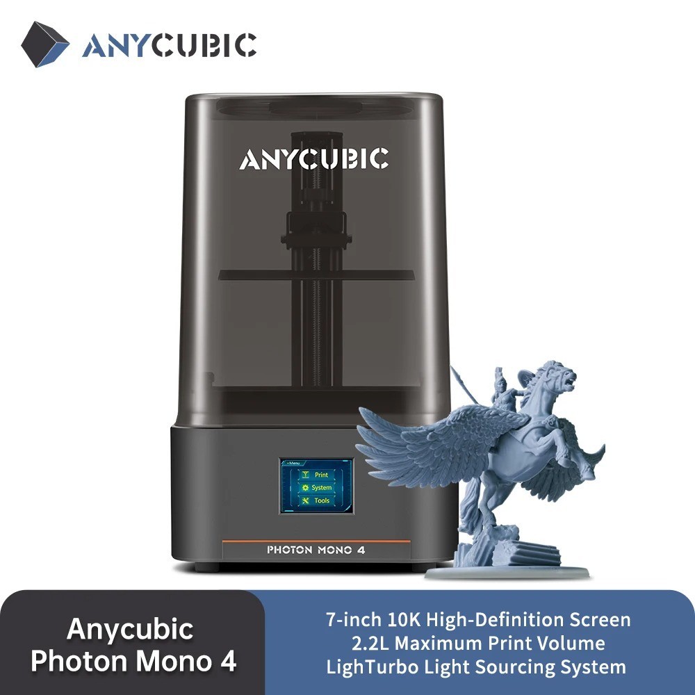 ANYCUBIC Photon Mono 4 AE LCD UV Resin 3D Drucker 10K 7'' High Speed Printing