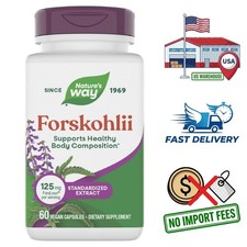 Coleus Forskohlii with Forskolin  Root Extract  60 Capsules  2 Month Supply