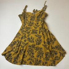 Love Culture Dress Womens Small Floral Sundress Adjustable Straps Boho Cute Summ