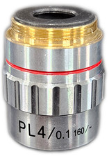 Microscope Objective Lens PL 4/0.1, 160/-Microbiological Lab 