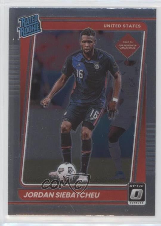 2021 Panini Donruss Road to Qatar Rated Optic Jordan Siebatcheu Rookie RC 0v3a
