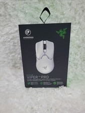 Razer Viper V2 Pro Wireless Optical Gaming Mouse - White Tested Works NO DONGLE