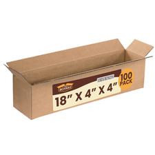 18x4x4 Corrugated Shipping Boxes 100/pk