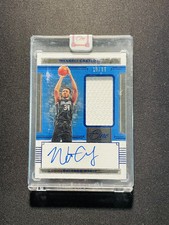 2020-21 One and One Patch Auto PA GU Wendell Carter Jr Blue 18/35 Encased XV44