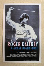 Roger Daltrey - SIGNED - A Great Night Out 2026 VIP Tour Poster