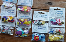 Lot mixte boutons de tige trouvailles préférées formes nouveauté plastique multicolore 1322