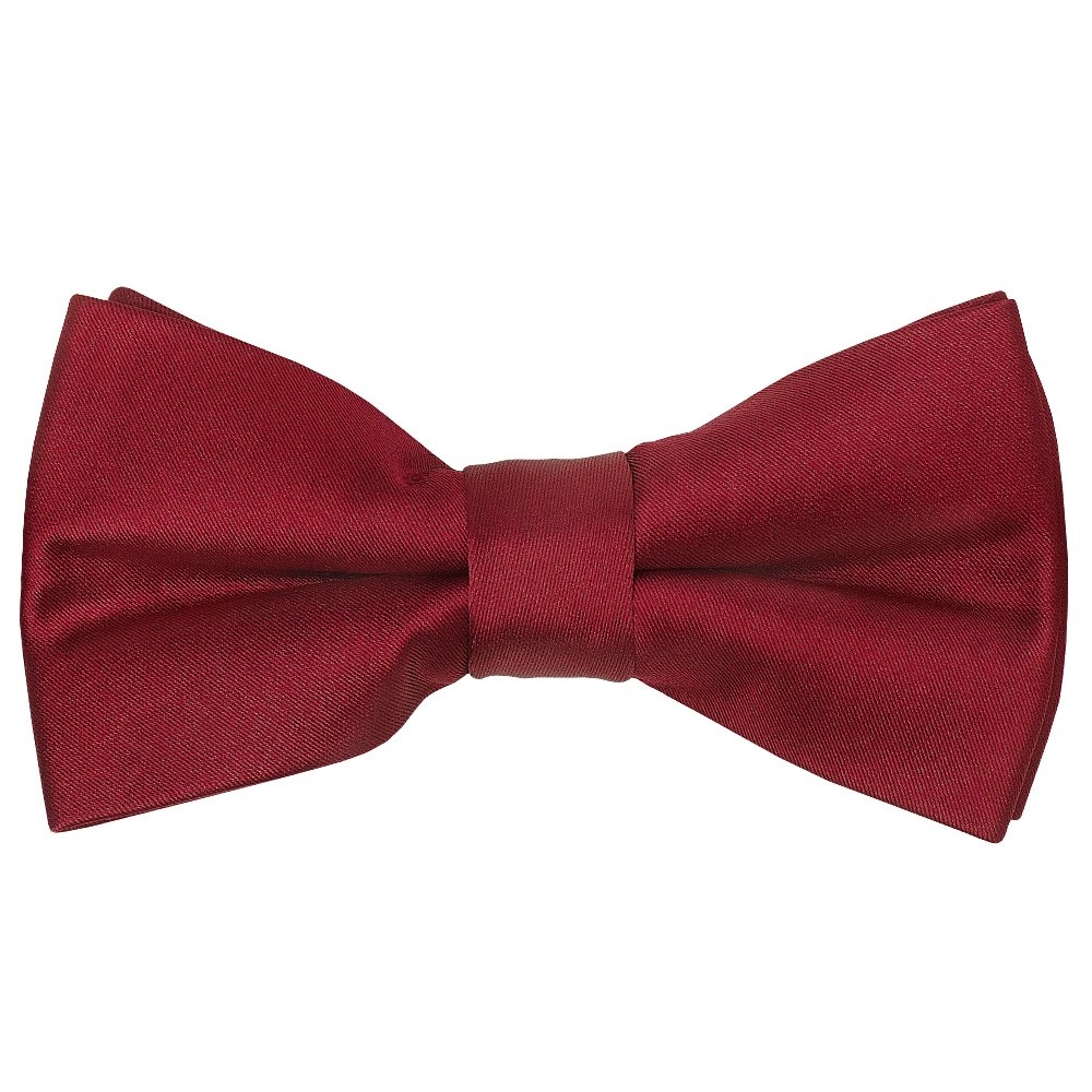 Pre Tied Maroon Boys Bow Tie Age 18 Months-3 Years Kids Wedding Formal Prom Tie