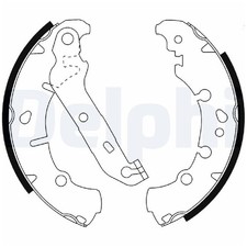 Bremsbackensatz hinten für Ford Puma EC Street KA RL2 | 24452425
