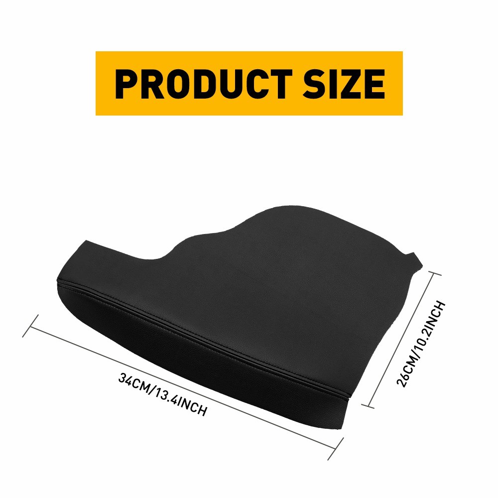 2Pcs Door Armrest Replacement Cover Leather For Black Honda Odyssey 2011-2017