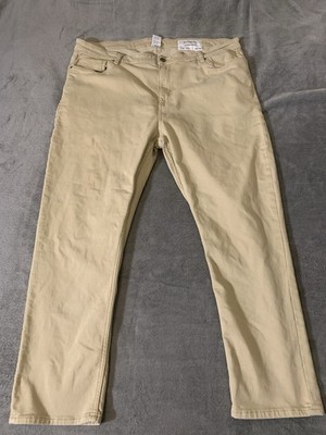 The Perfect Jean NYC Jeans Mens 44x30 Denkhaki Slim Thick Stretch Denim Pants