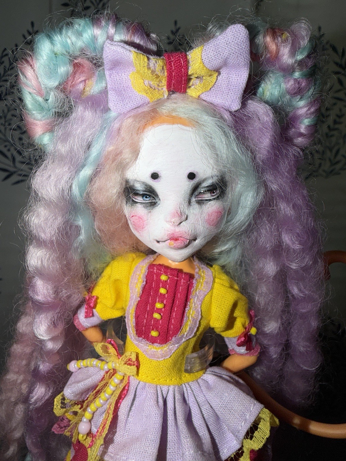 Monster High OOAK Custom Clown Cat Doll By Dokta