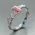 Unique Jewelry Natural Garnet Ring 925 Sterling Silver Size 7 /R471553