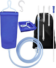 2L Enema Kit Colon Cleansing Irrigation Bag Set Silicone Enema Tubing Hose Tube
