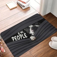 Custom Boston Terrier Ew People Doormat Entrance Bath Kitchen Floor Door Mat
