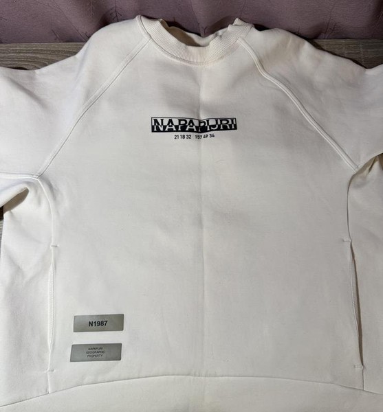Women Napapijri Sweater White Acrylic 34 / XS / 42 #B851