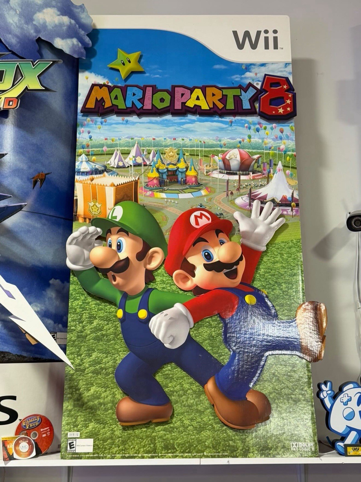 Mario Party 8 Store Display Promotional Standee Nintendo Wii