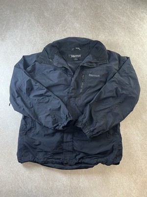 Marmot Herren Large schwarz 3 in 1 Skijacke wasserdicht Kapuze Schnee Winter Mantel L