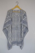 100%Cotton Hand Block Print Short Kaftan Dress 100% TARRIF FREE✅0%CHARGE SK-64*