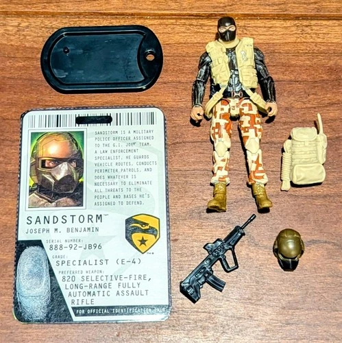 GI JOE Cobra NM/M 2010 Sandstorm 30th Anniversary Complete & File Card V1