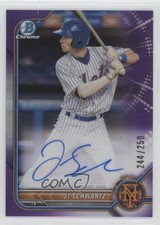2022 Bowman Chrome Prospect Purple Refractor /250 JT Schwartz #CPA-JS Auto 0f5t