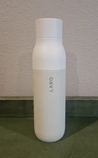 LARQ PureVis Self-Cleaning Insulated Stainless Steel Water Bottle Granite White