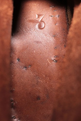Rare New French 1930s Brown Leather Work Men's Hobnail Ankle Boots 43FR 9,5US - Picture 16 of 17