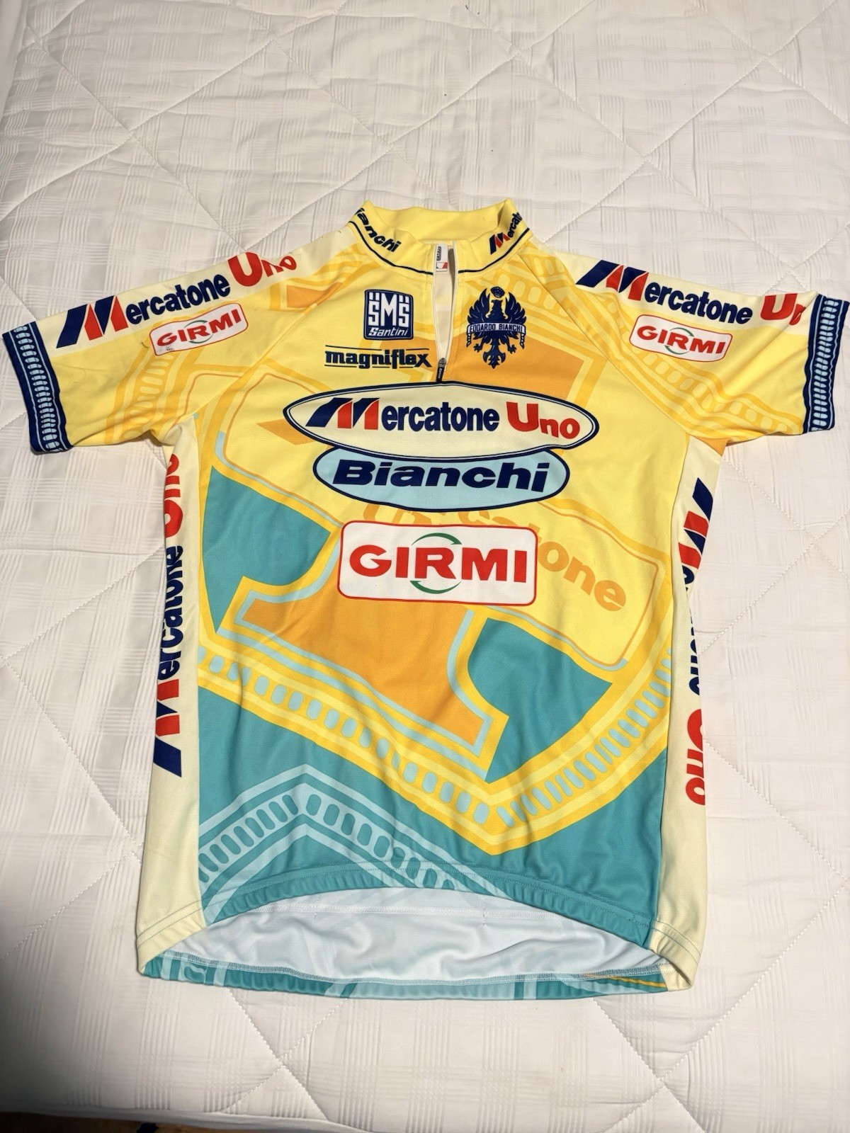 Santini Mercatone Uno Bianchi Pro Team Lightweight Yellow Cy