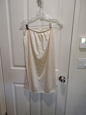 Vtg Vanity Fair Ivory Half Slip Nylon Side Slit Open Women See Photos For Size
