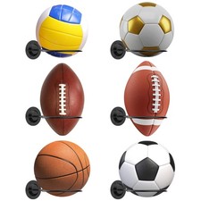 Versatile Wall-Mounted Sports Ball Holder for Basketball, Soccer  Volleyball