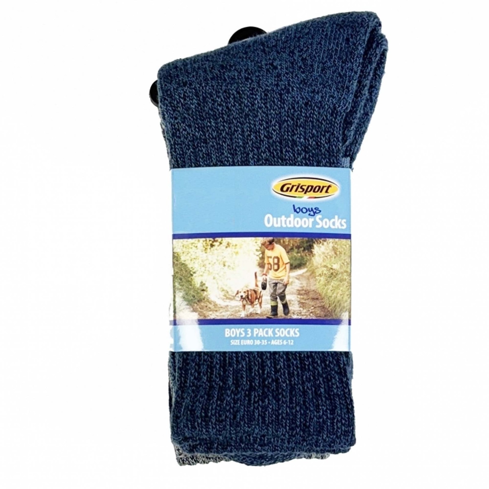 Grisport 3-Pack Boys Socks