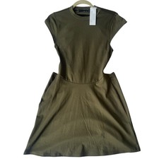 NWT Urban Outfitters Cutout Dress Olive Green Sleeveless Mini